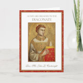 WIE SIE ZUM DIACONATE ORDAINIERT WERDEN KARTE (Vorderseite)