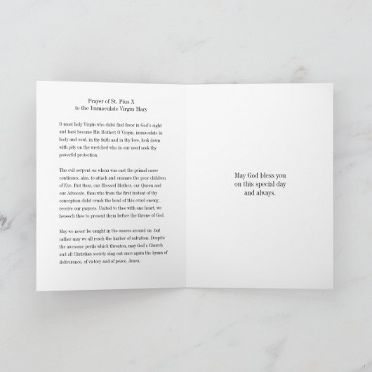 WIE SIE ZUM DIACONATE ORDAINIERT WERDEN KARTE (Innenseite)