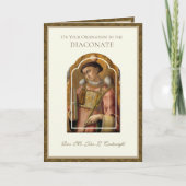 WIE SIE ZUM DIACONATE ORDAINIERT WERDEN KARTE (Vorderseite)