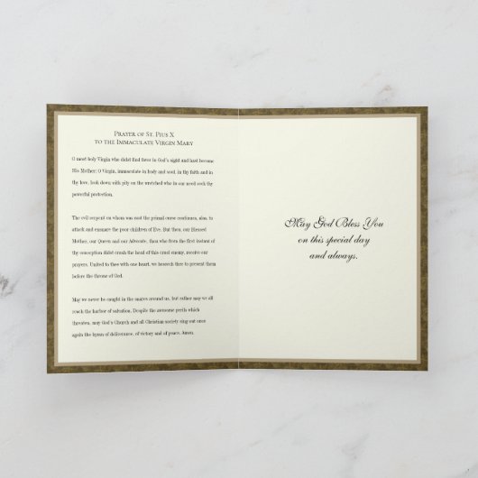 WIE SIE ZUM DIACONATE ORDAINIERT WERDEN KARTE (Innenseite)