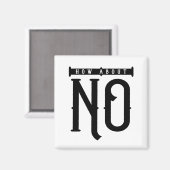 Wie sieht es mit keiner Typografie aus? Magnet (Vorderseite/Rückseite)