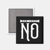 Wie sieht es mit keiner Typografie aus? Magnet (Vorderseite/Rückseite)