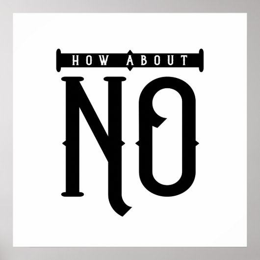Wie sieht es mit keiner Typografie aus? Poster (Vorne)