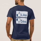 Wie Sike Button T - Shirt (Rückseite)