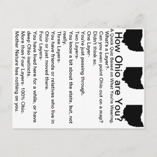 Wie sind Ohio Sie? Postkarte