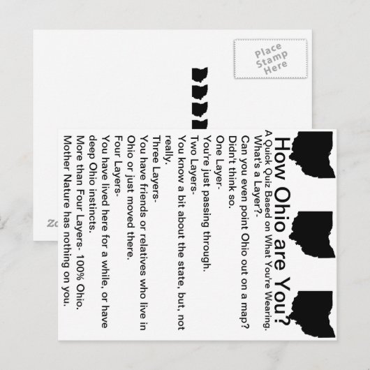 Wie sind Ohio Sie? Postkarte (Vorne/Hinten)