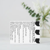 Wie sind Ohio Sie? Postkarte (Stehend Vorderseite)