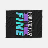 Wie sind Sie ein gutes Bewusstsein für Suizidpräve Fleecedecke (Vorderseite (Horizontal))