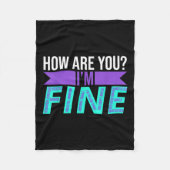 Wie sind Sie ein gutes Bewusstsein für Suizidpräve Fleecedecke (Vorderseite)