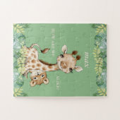 Wie sind wir wie Giraffe Cheetah Kids? Puzzle (Horizontal)