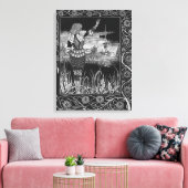 Wie Sir Bedivere das Schwert Excalibur vergossen h Leinwanddruck (Insitu (Wohnzimmer))