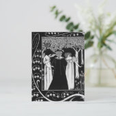 Wie Sir Launcelot von Beardsley Postcard bekannt w Postkarte (Stehend Vorderseite)