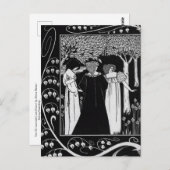 Wie Sir Launcelot von Beardsley Postcard bekannt w Postkarte (Vorne/Hinten)
