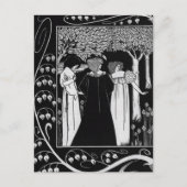 Wie Sir Launcelot von Beardsley Postcard bekannt w Postkarte (Vorderseite)
