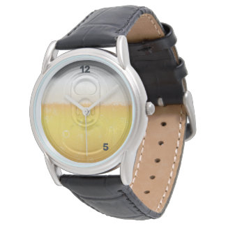 Wie spät ist es? Beer Lid Spaß Watch Armbanduhr