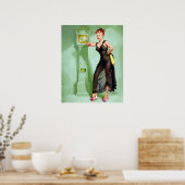 Wie spät ist es? Button nach oben Poster (Küche)