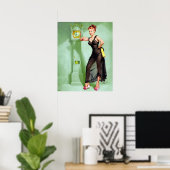 Wie spät ist es? Button nach oben Poster (Heimbüro)