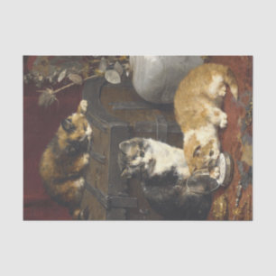 Wie spät ist es, dass Charles van den Eycken Seidenpapier