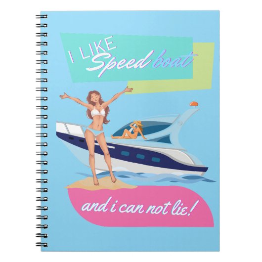 wie Speedboot Notizblock (Vorderseite)
