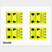 Wie Sptop und im Flugzeug Virenpapieraufkleber Rechteckiger Aufkleber (Blatt)