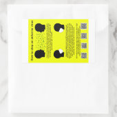 Wie Sptop und im Flugzeug Virenpapieraufkleber Rechteckiger Aufkleber (Tasche)