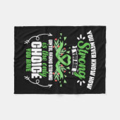 Wie stark Sie sind - Gallenblase mit leichter Herz Fleecedecke (Vorderseite (Horizontal))