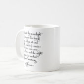 Wie süß der Mondschein, Shakespeare-Zitat Kaffeetasse (Vorderseite Links)