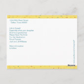 Wie süß es ist Abschluss Save the Date Postkarte (Rückseite)