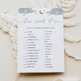 Wie süß es ist Candy Bar Twinkle Star Baby Game Einladung