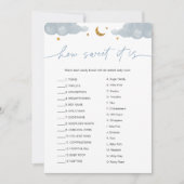 Wie süß es ist Candy Bar Twinkle Star Baby Game Einladung (Vorderseite)