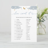 Wie süß es ist Candy Bar Twinkle Star Baby Game Einladung (Stehend Vorderseite)