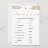 Wie süß es ist Candy Bar Twinkle Star Baby Game Einladung (Vorderseite)