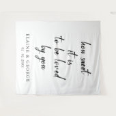 Wie süß es ist der Hintergrund des Hochzeitsstils Wandteppich (Vorderseite (Horizontal))