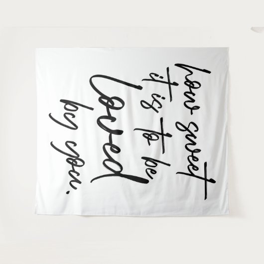 Wie süß es ist der Personalisierte Hintergrund für Wandteppich (Vorderseite (Horizontal))