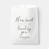 Wie süß es ist Hochzeitskadengbüffet, modern Geschenktütchen (Vorderseite)