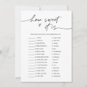 Wie süß es ist, ist die Bar-Spielkarte mit Süßigke Einladung (Vorderseite)