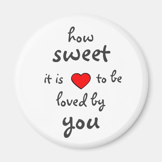 Wie süß es ist magnet (Vorne)