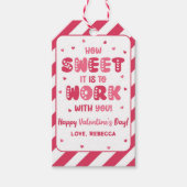 Wie süß es ist, mit Ihren Valentinen zu arbeiten Geschenkanhänger (Vorderseite)