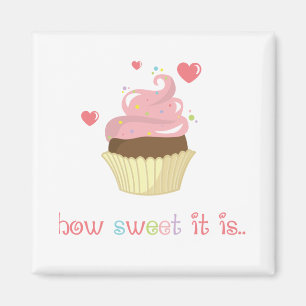 Wie süß es kleiner Kuchen ist Magnet