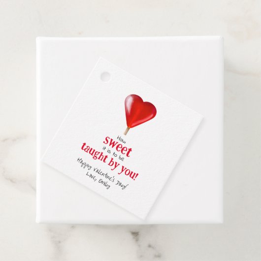 Wie süß es von der Lehrer-Leckerei gelehrt werden Geschenkanhänger (Beispiel)