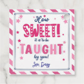 Wie süß ist es, Valentine Geschenkmarke zu lehren? Geschenkanhänger (Rückseite)