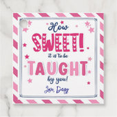 Wie süß ist es, Valentine Geschenkmarke zu lehren? Geschenkanhänger (Vorderseite)