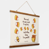 Wie süß sind deine Worte Süßmais? Wandteppich Mit Holzrahmen (Gewinkelt)