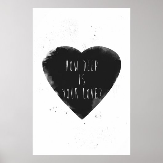 Wie tief ist Ihre Liebe? Poster (Vorne)