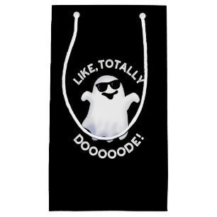 Wie Totally Doode Funny Ghost Pun Dark BG Kleine Geschenktüte