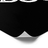 Wie Totally Doode Funny Ghost Pun Dark BG Poster (Ecke)