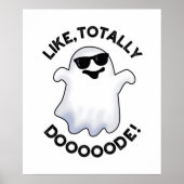 Wie Totally Doode Funny Ghost Pun Poster (Vorne)