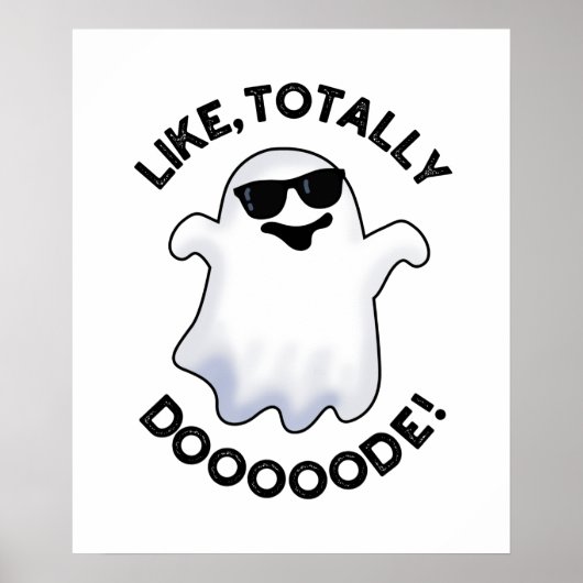 Wie Totally Doode Funny Ghost Pun Poster (Vorne)