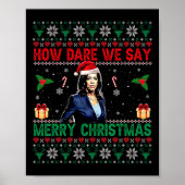 Wie trauen wir uns, frohe Weihnachten Kamala Harri Poster (Vorne)