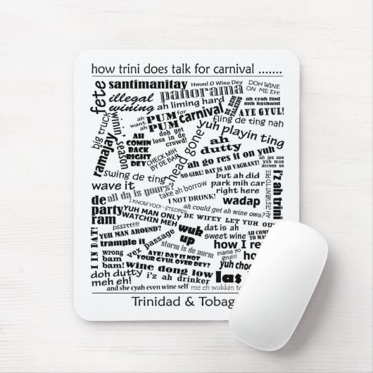 Wie trini reden Mousepad (Mit Mouse)